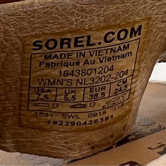 Sorel Ella II Leather Sandals Metallic Gold- Size 7.5 - Picture 8 of 11